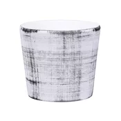 Pokrov za cvetlični lonec RABAS GRID keramični mat d13x12cm