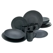 Creatable Kombinirani Servis Lava Stone Black, 16-Delni