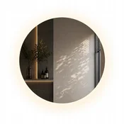 shumee Occhio okroglo kopalniško ogledalo 60 CM LED osvetlitev, grelna podloga