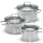 CLASSBACH Set posode C-KTS/6-delni/indukcija/inox, steklo, (5000110698)
