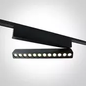 CRNA PRILAGODLJIVA LINEARNA SVJETILJKA ZA FLAT MAGNETSKE ŠINE 12W CCT 48V DM43106FB/B/V