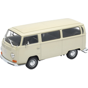 Metalni autic Welly - 1972 Volkswagen Bus T2, krem, 1:24