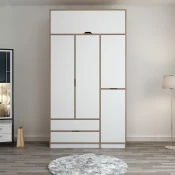 Hanah home Ormar Elina 140x253x52cm Belo-Bež