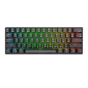 Royal Kludge Mehanska tipkovnica Royal Kludge RK61 RGB, rjavi stikala (črna)