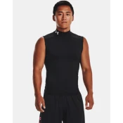 Moška majica Under Armour  HG Armour Comp Mock SL Black/White L