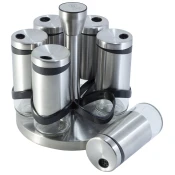 Berlingerhaus Korenovke BH-1991 in a stainless steel stand, set of 7 pieces