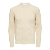 SELECTED HOMME Pulover CARIS, bež