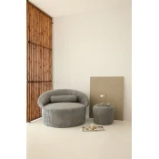 Atelier del Sofa Set fotelja i tabure Tabure Pufi, 114x93x122cm, Bež