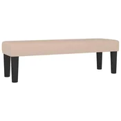 Vidaxl Klop kapučino 100x30x30 cm umetno usnje
