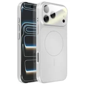 AVIZAR Trd MagSafe ovitek za iPhone 17 Pro z zaščito kamere, Srebrna, (5000274890)