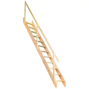 Dolle Prostorsko varčno stopnišče Schwerin smreka viš. nadstropja 283,5 cm FSC®