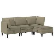 Set namještaja za dnevni boravak 4 pcs Kaki Tkanina