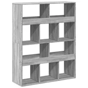 VIDAXL Pregrada za prostor siva sonoma 100x33x125,5 cm inženirski les