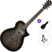 Ibanez AEWC16QA-TKH Standard SET Transparent Black Sunburst Elektroakustična jumbo