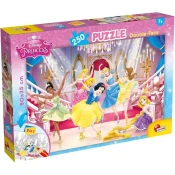 Disney Princeske 2 v 1, 250-delni puzzle in pobarvanka 50x35 cm – Lisciani