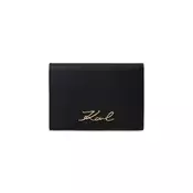 Karl Lagerfeld Etui  K/Signature Klappbares Kartenetui  črna