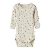 LilAtelier Pajac/bodi NBFGago kremna/oliva/roza/karminsko rdeča