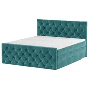 Boxspring Krevet Elio 160/200 cm , petrolej plava