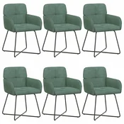 vidaXL vidaXL Jedilni stoli 6 pcs Žamet Morsko zelena 59 x 56,5 x 86 cm, (5000296926)