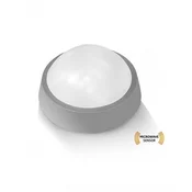 LED plafonjera Lambario 24W, 1800 lum, IP 65, siva, s senzorjem