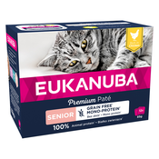 Eukanuba Senior Grain Free 12 x 85 g - Piletina