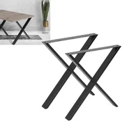 shumee 2x črna noga za podstrešno pohištvo, noga za mizo, noga za pisalno mizo, V 70 cm, AKS