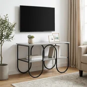 vidaXL TV stojalo 80 x 40 x 50 cm Siva Sonoma konstruiran les