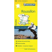Michelin Karte Roussillon. Aude, Pyrénées-Orientales