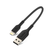 BELKIN Izjemno kompakten prenosni kabel Lightning USB za iPhone/iPad, 15 cm, Belkin - ČRN, (20764301)