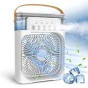 Prenosivi mini ventilator, klima ovlaživac vazduha 3 u 1