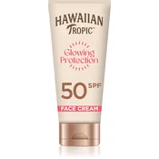 Hawaiian Tropic Krema za sončenje za obraz SPF 50 Glowing Protection (Face Cream) 50 ml