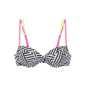 BUFFALO Bikini zgornji del limona/roza/črna/bela