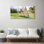 tulup.si Steklena slika Naravni park nebotičnikov 120x60 cm 2 obešalnika