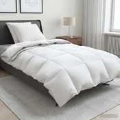 90% Gosji puh set odej FULDA 3 kos 140 x 220 cm 310 GSM Bela