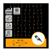 Aigostar - LED spoljašnji božicni niz 200xLED/8 funkcija 5x2m IP44 topla bela