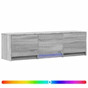 Vidaxl TV omarica z LED osvetlitvijo Siva Sonoma 140 x 34 x 40 cm