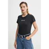 Pamucna majica Levis THE PERFECT TEE za žene, boja: crna, 17369