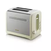 Gorenje T1100CLI Toster, 2 kriške, 1100 W, Retro, Šampanjac