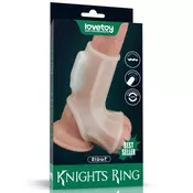 Vibrating Silk Knights Ring with Scrotum Sleeve LVTOY00604 / 7598