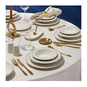 53-delni jedilni servis, bela/zlata, porcelan