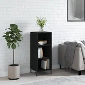 Vidaxl vidaXL Omarica, črna, 34,5 x 32,5 x 90 cm, material na osnovi lesa