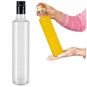 shumee Steklenička DORICA 500 ml BREZBARVNA za olivno olje, tinkture, kis, sok, sirup 0,5 l