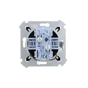 Simon 54 Dvojno stopniščno stikalo z osvetlitvijo (modul) 10AX 250V vijačni priključki mat črna DW6/2L.01/49