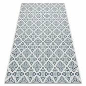 eoshop Preproga COLOR 19246/969 SISAL Flowers White ( - Velikost: 140x200 cm)