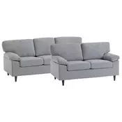 GREY Sofa 2 pieces set Gedved, light