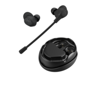 Jlab Work Buds True Wireless Earbuds Black Bluetooth In-Ear Headphones Detachable Noise Canceling Microphone