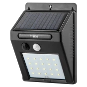 Solarna stenska svetilka 20 SMD LED 250 lm 99-055
