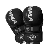 INF Rokavice za boks s pol prsti - MMA, sparing, vreča za udarjanje in kickboxing Black L, (5000078438)