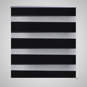 VIDAXL zebrasto senčilo (140x175cm), črno