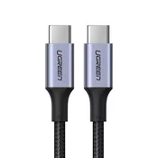 UGREEN Kabl US316, Muški/Muški, USB Type-C, 1m
